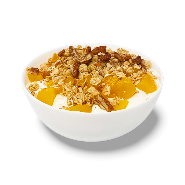 Order Peach Cobbler Parfait food online from My Fit Foods store, Houston on bringmethat.com