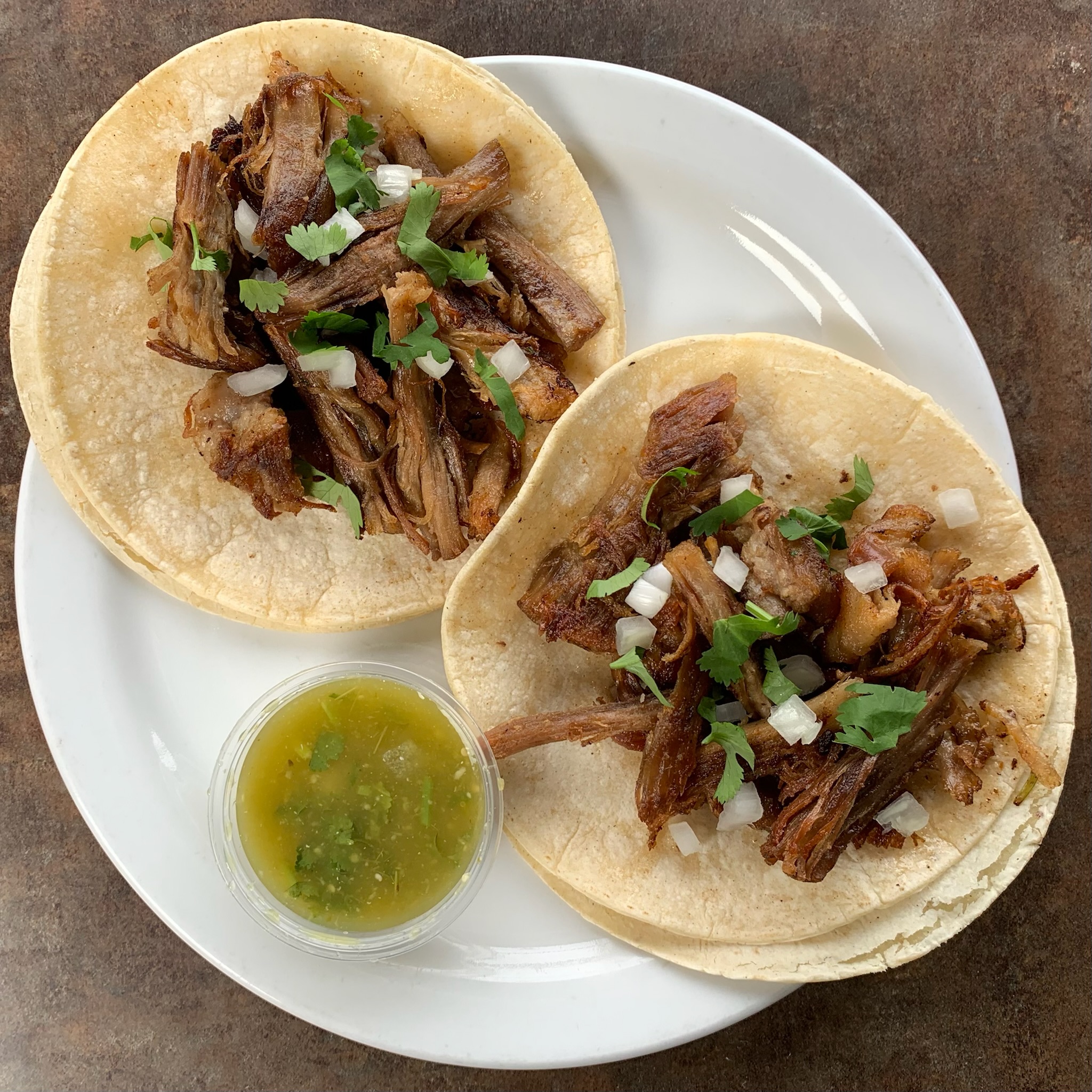 Order Taco de Carnitas food online from Melody Mexican Kitchen store, Reseda on bringmethat.com