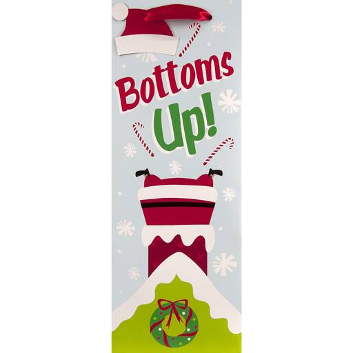 Order The Gift Wrap Company Bottle Bag Bottoms Up Santa (EACH) 137149 food online from Bevmo! store, Albany on bringmethat.com