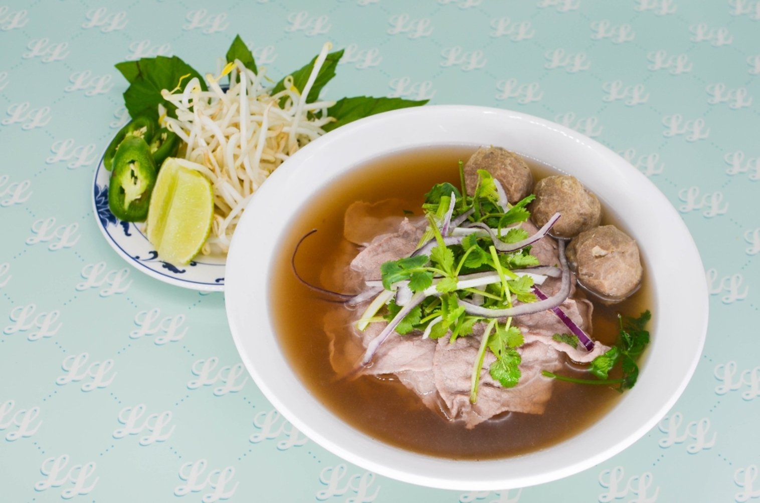 Order Pho Three Beef Cuts food online from Luc Lac Vietnamese Kitchen store, Portland on bringmethat.com