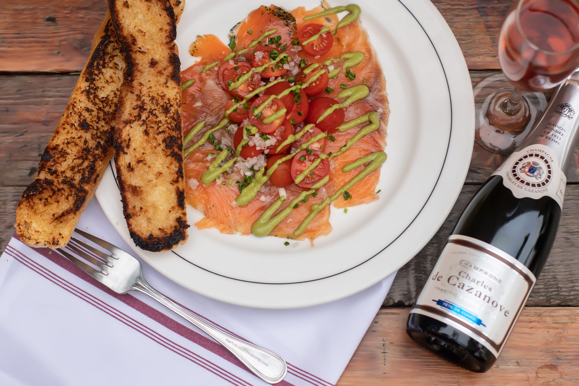 Order Gravlax food online from Cafe Mimosa store, San Clemente on bringmethat.com