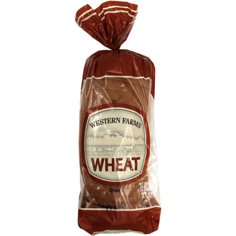 Order Western Farms Wheat Bread 22.5oz food online from 7-Eleven store, Springfield on bringmethat.com