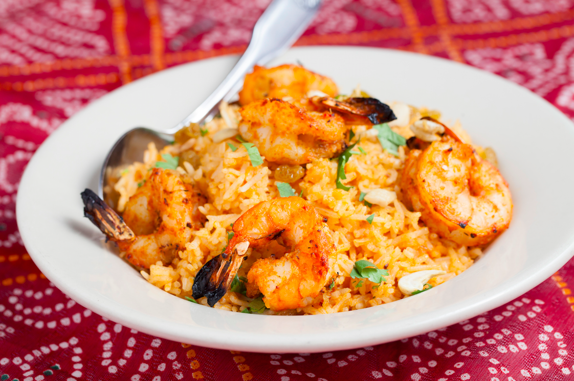 Order Shrimp Biryani food online from All India Cafe store, Pasadena on bringmethat.com