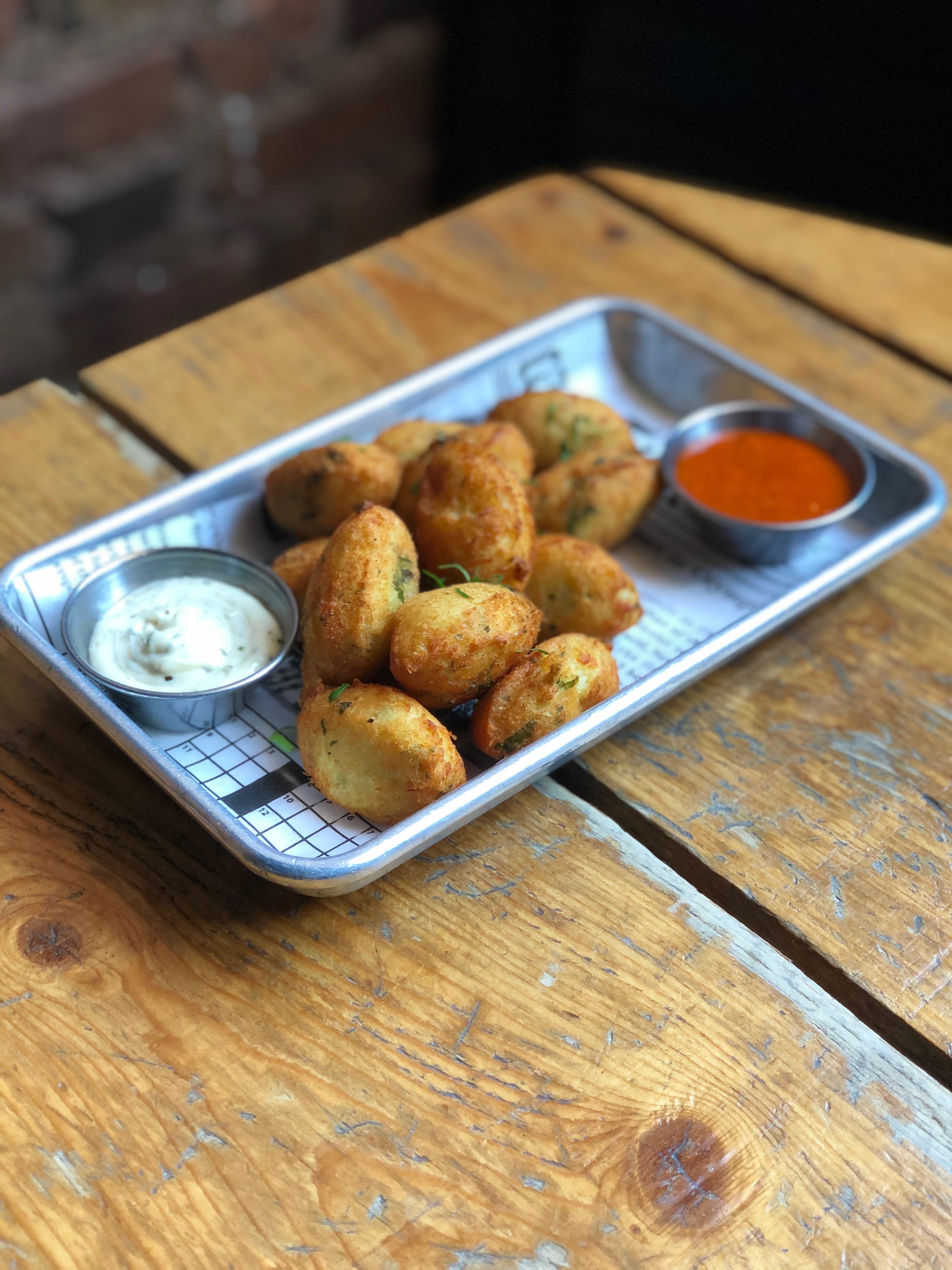 Order Salted Cod Tater Tots  food online from The Folly store, New York on bringmethat.com