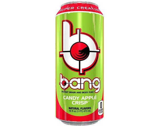 Order Bang Energy Drink with CoQ10 & Creatine - Candy Apple Crisp, 16 Fl Oz food online from Starway Liquor store, Bell Gardens on bringmethat.com