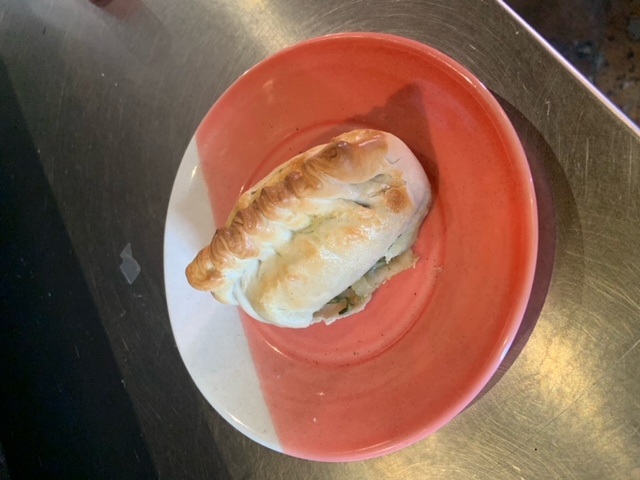 Order Spinach and Cheese Empanada food online from Dogtown Coffee store, Santa Monica on bringmethat.com