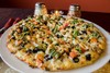 Order Creamy Garlic Vegetarian Pizza food online from Slice Of Italy store, Bakersfield on bringmethat.com