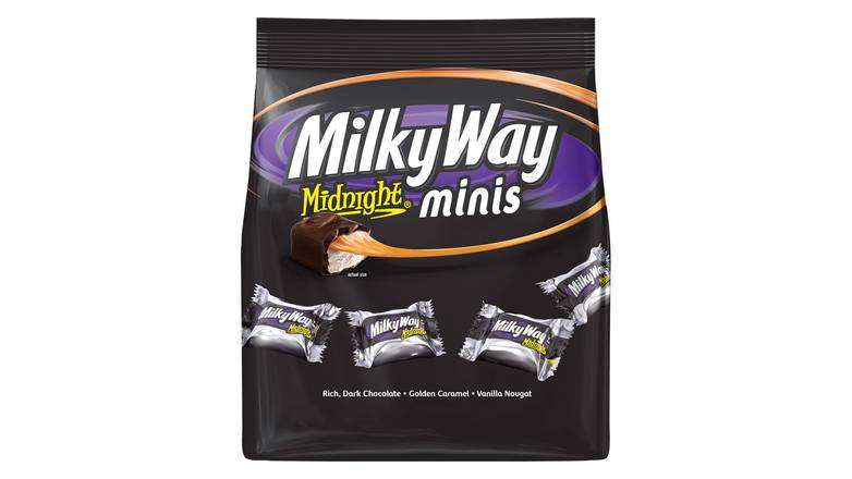 Order Milk Way Midnight Dark Chocolate Minis Candy food online from Red Roof Market store, Lafollette on bringmethat.com