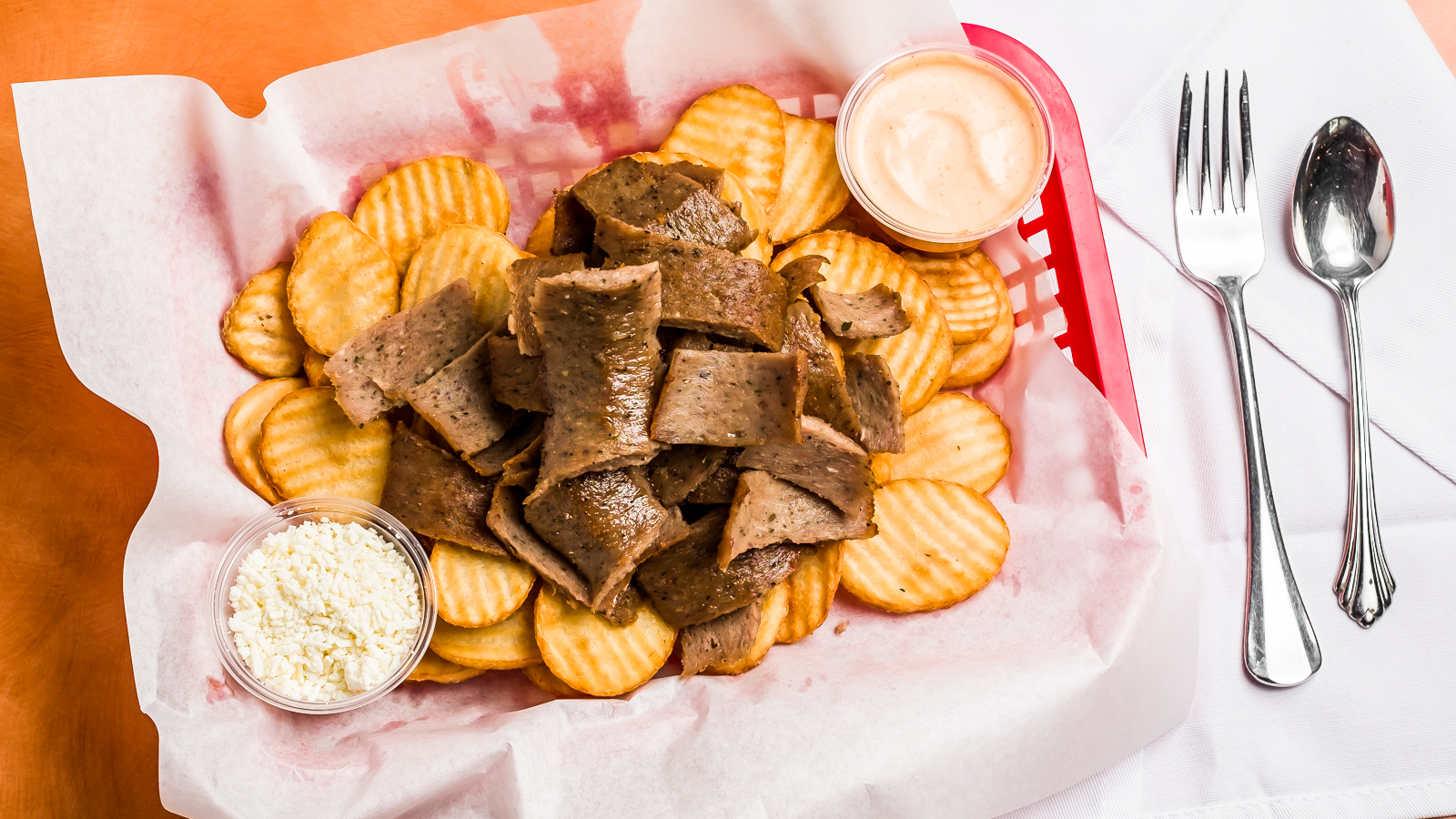 Order  Fries with Lamb  food online from Gyro House store, Beaverton on bringmethat.com