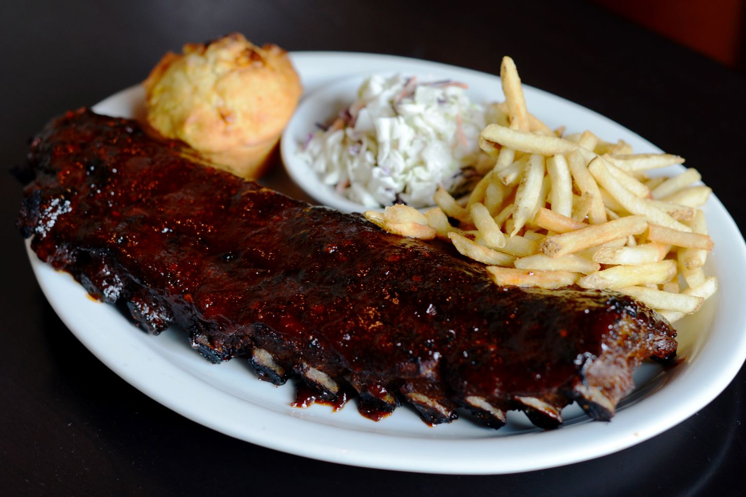 Order Hickory Smoked Baby Back Ribs Plate food online from Conner Kitchen + Bar store, Indianapolis on bringmethat.com