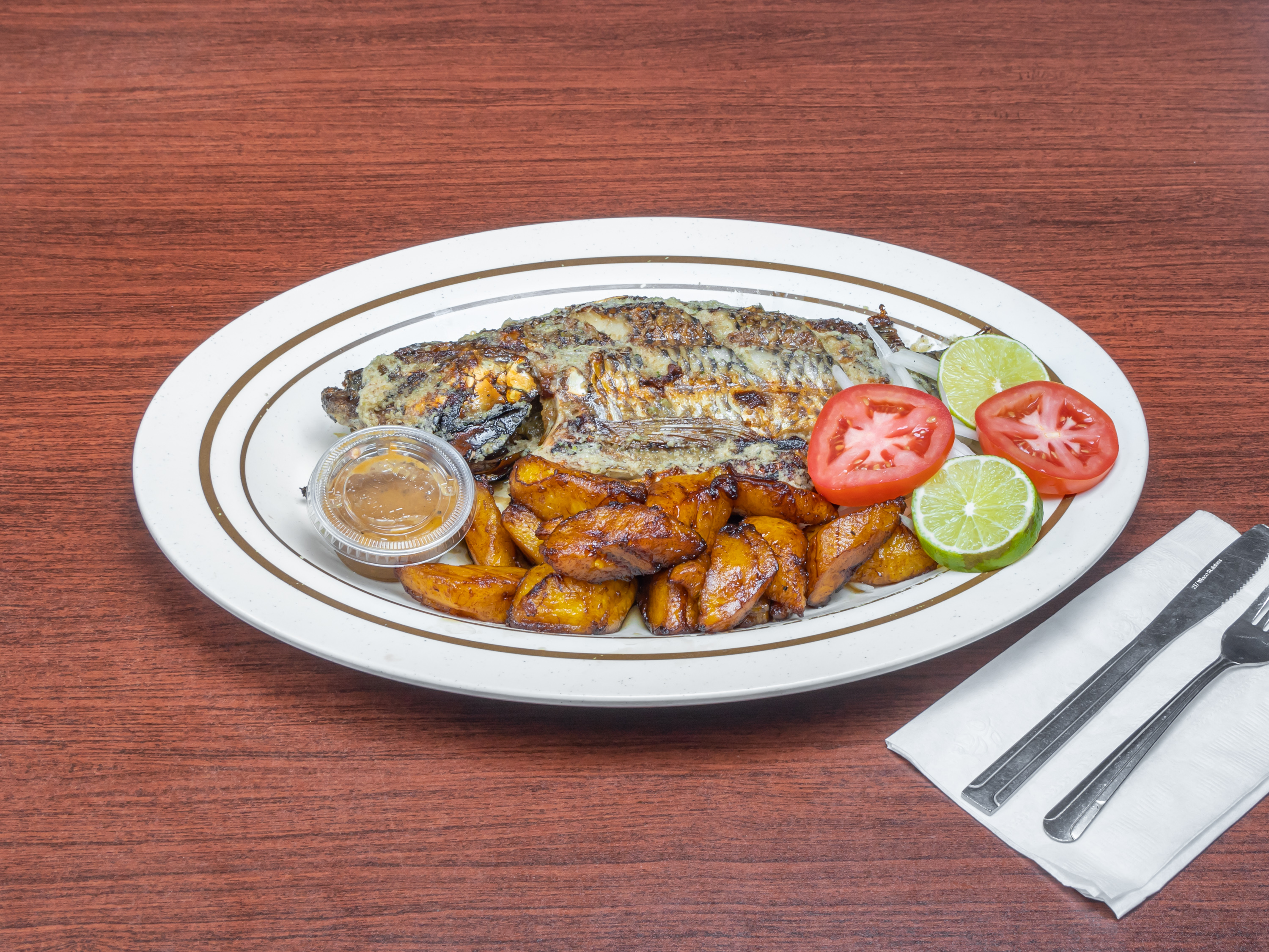Order Tilapia and Plantain food online from Marie African Restaurant store, Houston on bringmethat.com