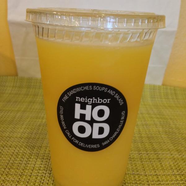 Order Orange Juice food online from NeighborHOOD Cafe store, Beverly Hills on bringmethat.com