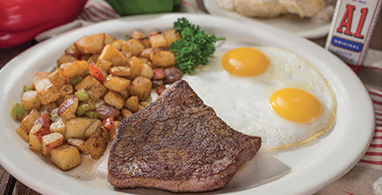 Order Ranch Steak and Eggs food online from Perko Cafe-Grill store, Sacramento on bringmethat.com