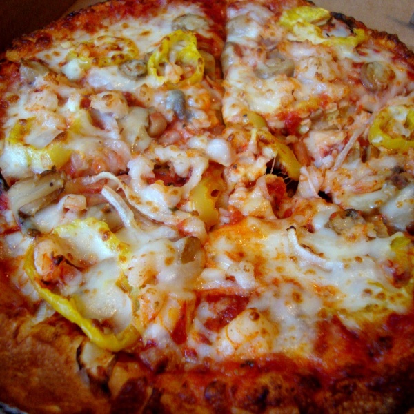 Order Seafood Pizza food online from Sicily Pizza store, Daytona Beach on bringmethat.com