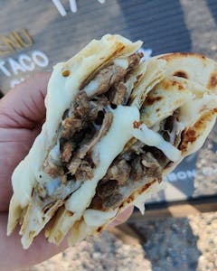 Order Quesadilla with Steak (Large) food online from South Side Tacos store, Mesa on bringmethat.com