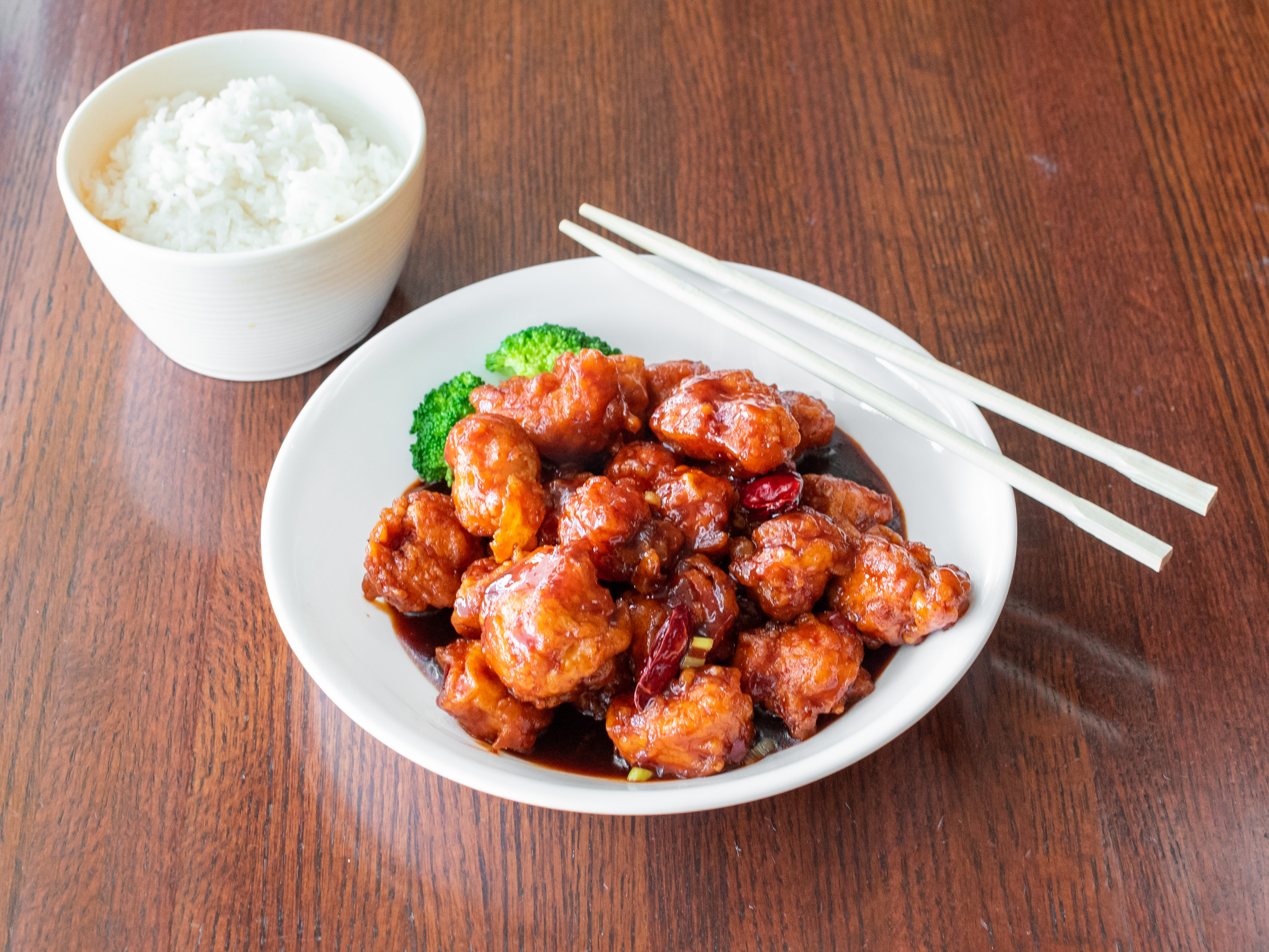 Order General Tso's Chicken ( white meat)  food online from China Cafe Likeng Huang store, Chantilly on bringmethat.com