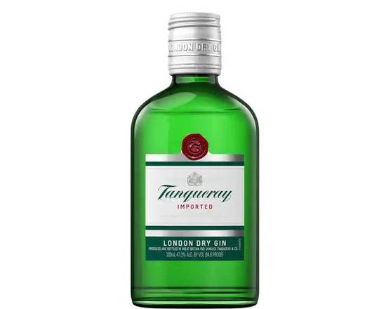 Order Tanqueray, 200mL gin (47.3% ABV) food online from Tenderloin Liquor store, San Francisco on bringmethat.com