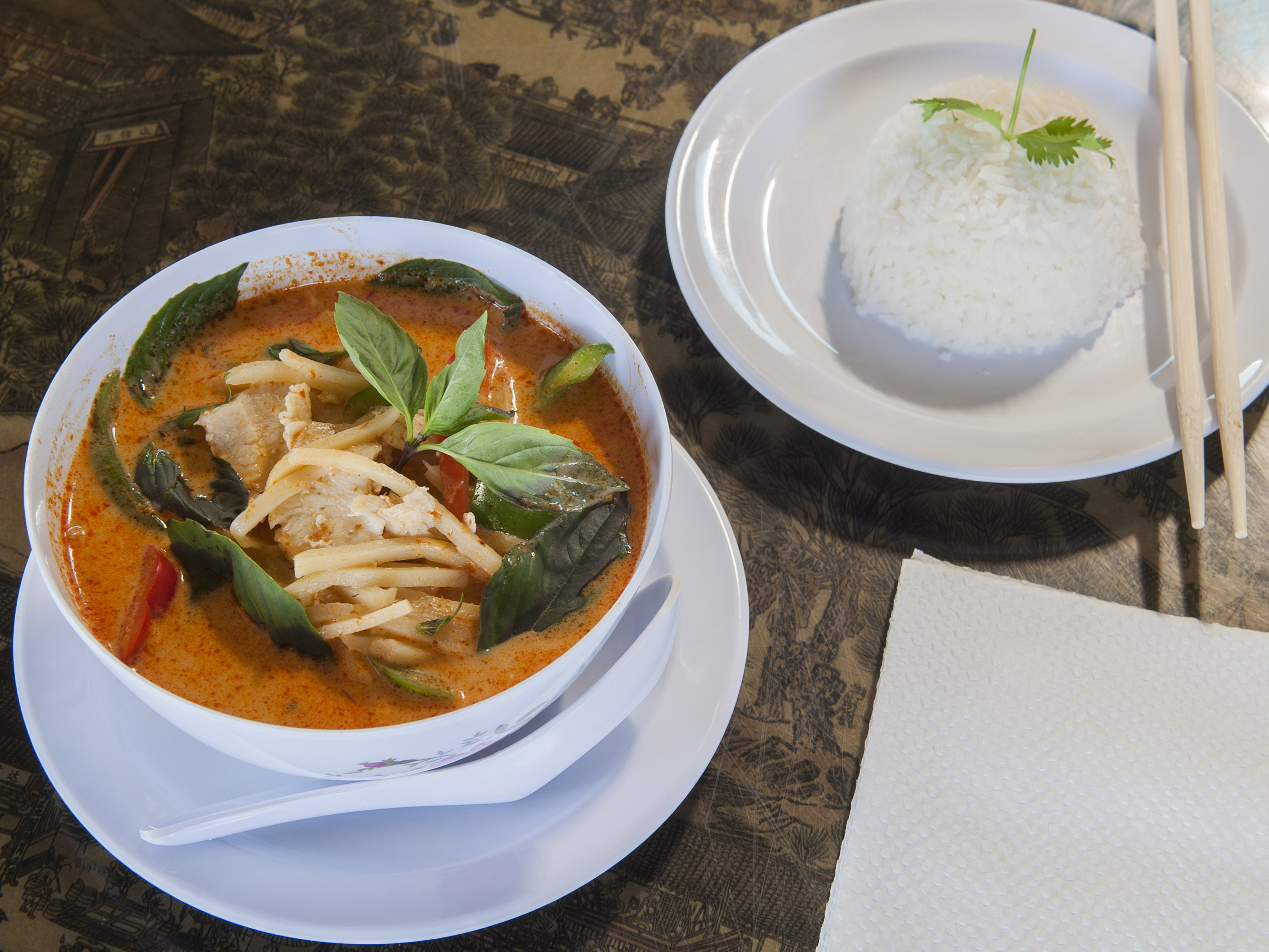 Order 52. Red Curry food online from Somboon Thai Food store, Santa Ana on bringmethat.com