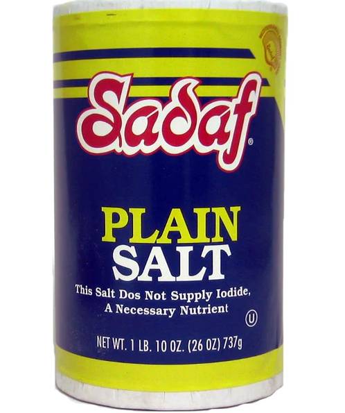 Order Sadaf Plain Salt 26 oz. food online from Windy City Liquor Market store, El Cajon on bringmethat.com