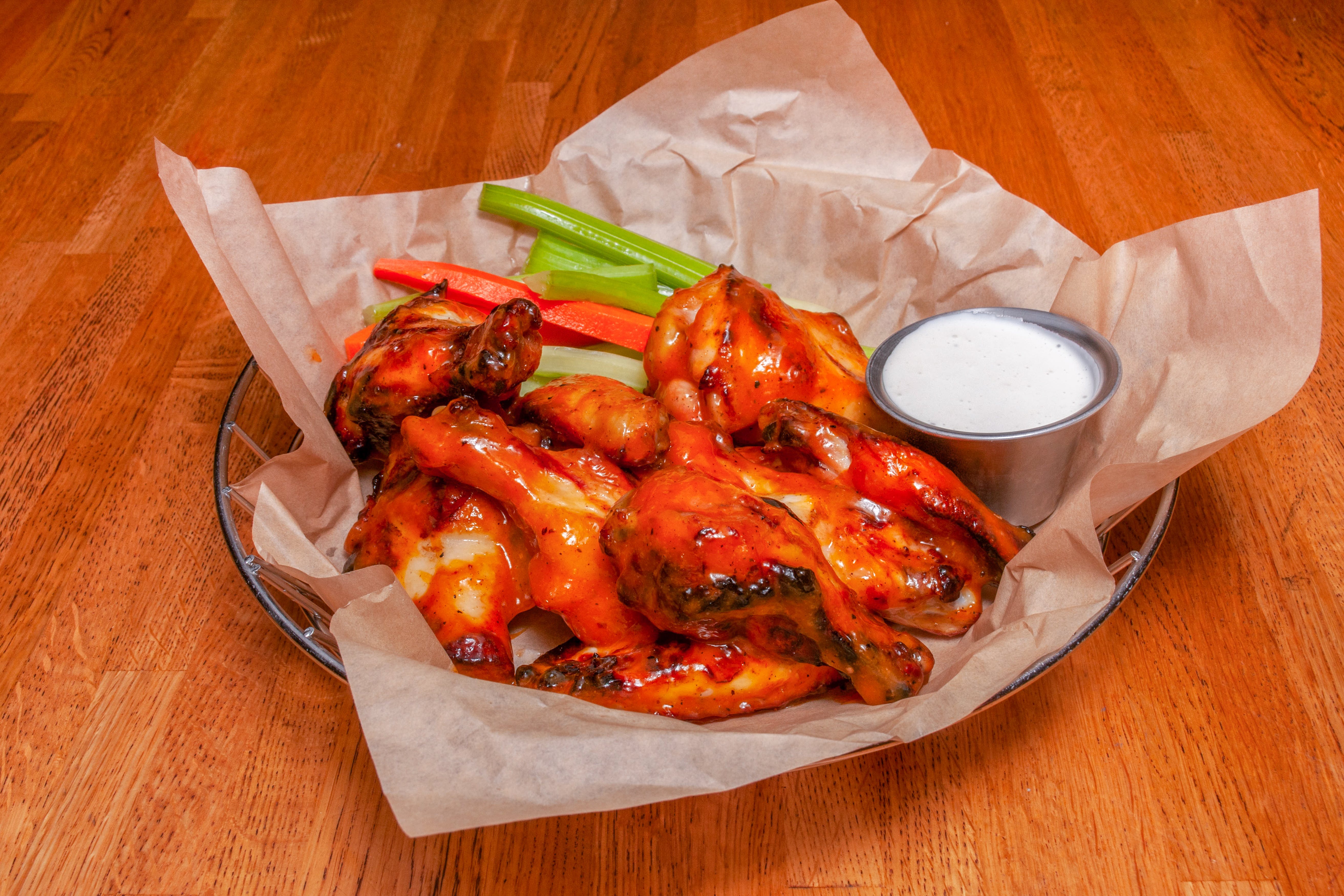 Order Wings - 6 Pieces food online from Chow Pizza Bar store, Raleigh on bringmethat.com