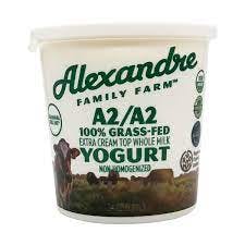 Order alexandre farms grass fed A2 yogurt food online from Dianna Bakery & Cafe Deli Specialty Market store, Benicia on bringmethat.com
