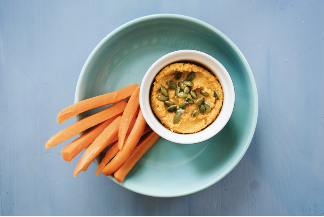 Order W30 - Bright- Moroccan Roasted Carrot Dip food online from Just Be Kitchen store, Denver on bringmethat.com
