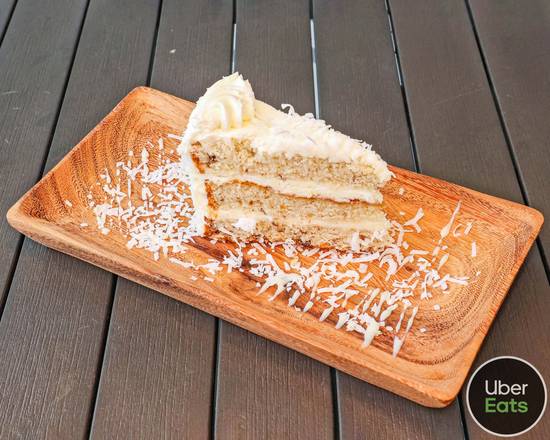 Order Italian Cream Cake Slice food online from Cream &amp; Crepes Cafe store, Southlake on bringmethat.com