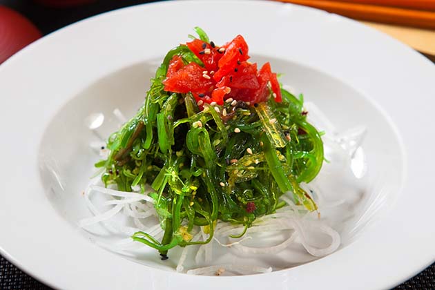 Order 4. Seaweed Salad food online from Crazy Rock'n Sushi store, Irvine on bringmethat.com