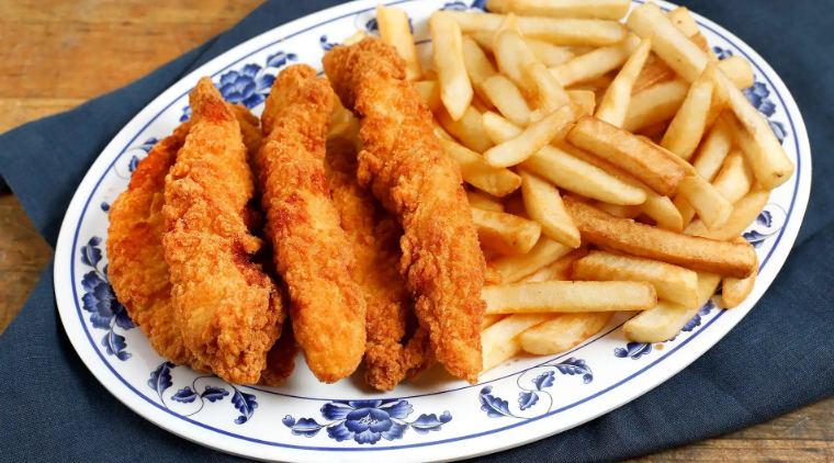 Order Chicken Strips with Fries food online from Grub Zone store, San Francisco on bringmethat.com
