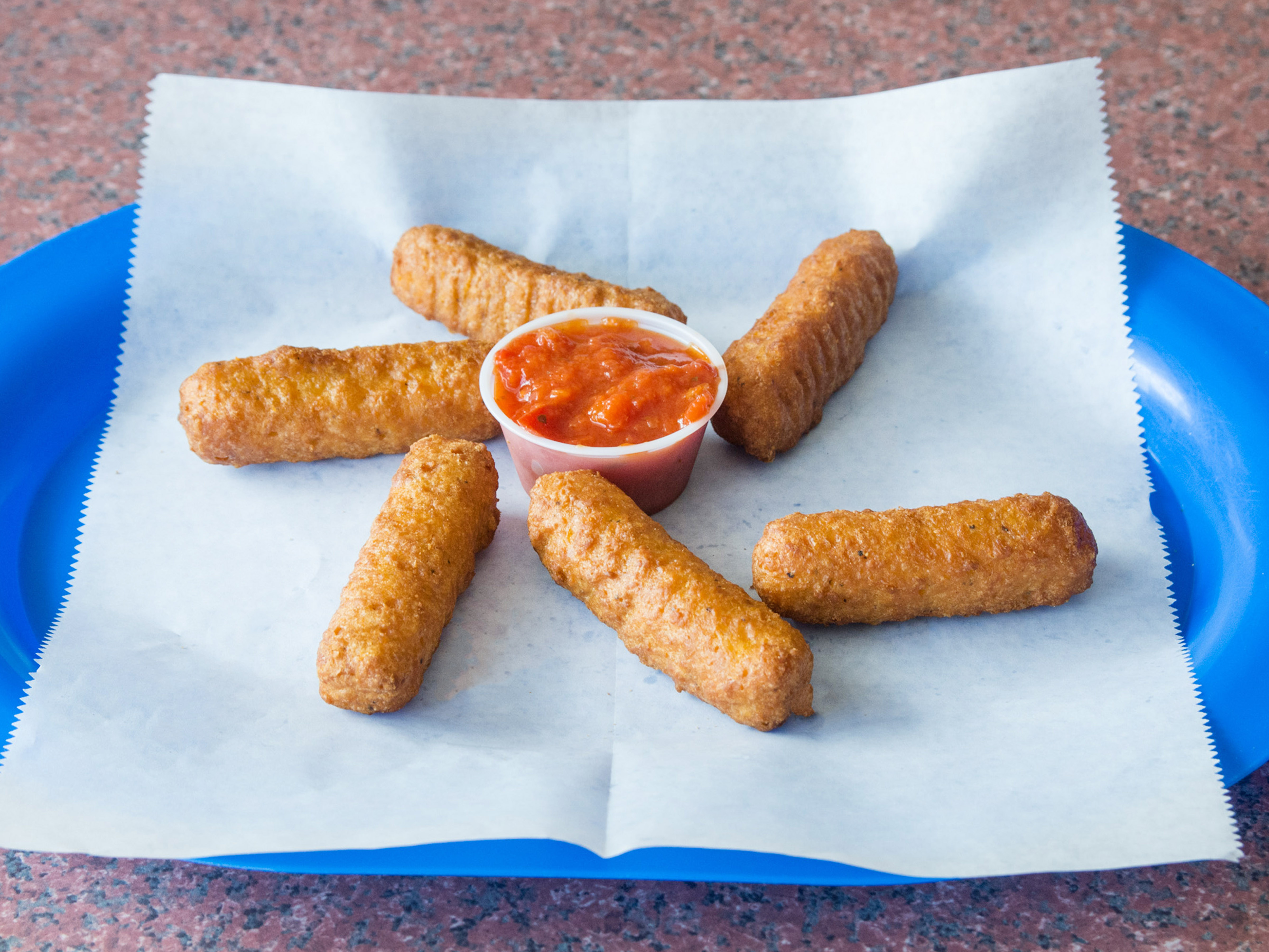 Order 6 Piece Mozzarella Sticks food online from Ny Fried Chicken Pizza & Subs store, Essex on bringmethat.com