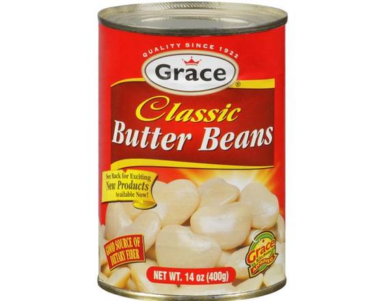 Order Grace Butter Beans (14.1 oz) food online from Ctown Supermarkets store, Uniondale on bringmethat.com