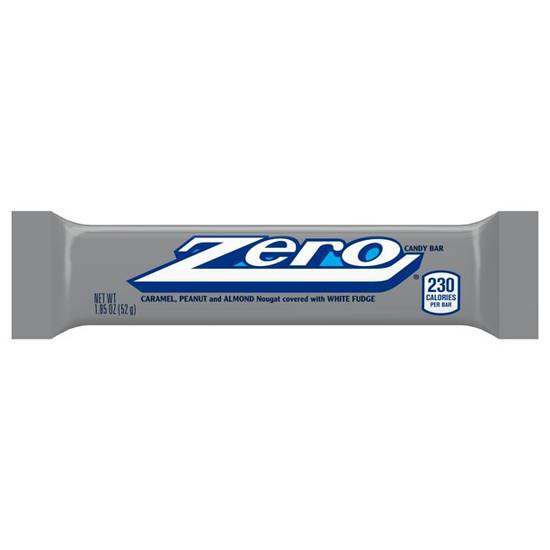 Order Zero Peanut & Almond Nougat White Fudge Caramel Candy Bars food online from Exxon Food Mart store, Port Huron on bringmethat.com