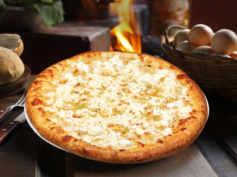 Order White Pizza - Medium 14" food online from Pino Ii Pizzeria & Restaurant store, Nazareth on bringmethat.com