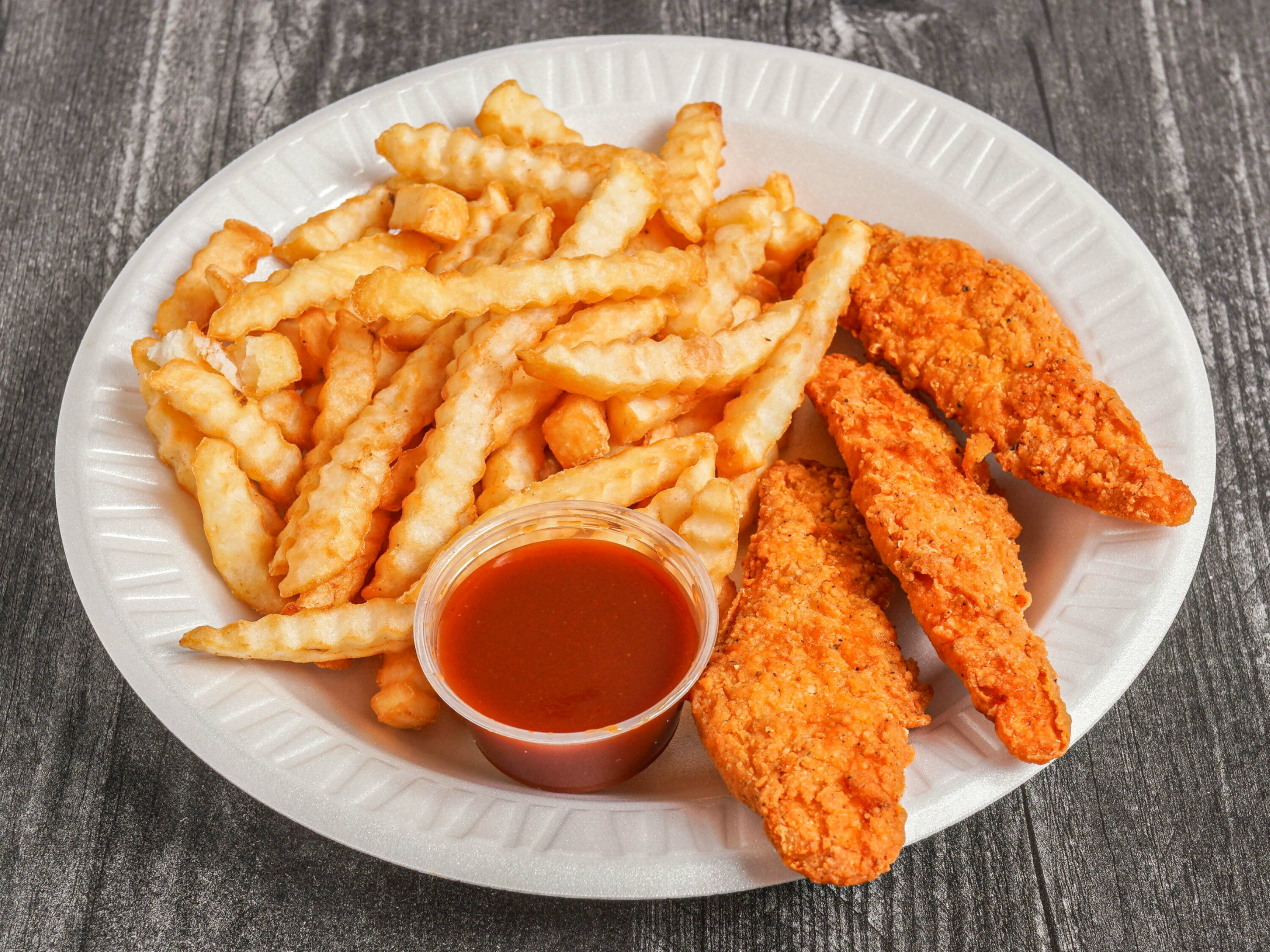 Order 4 Piece Chicken Tenders  food online from Jeff's Red Hots store, Chicago on bringmethat.com