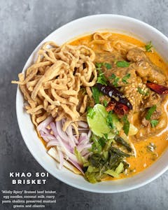 Order Khao Soi Brisket food online from Cha Yen Thai Cookery store, Watertown on bringmethat.com