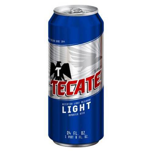 Order Tecate Light Cans - 24 oz Can/Single food online from Bottle Shop & Spirits store, Los Alamitos on bringmethat.com