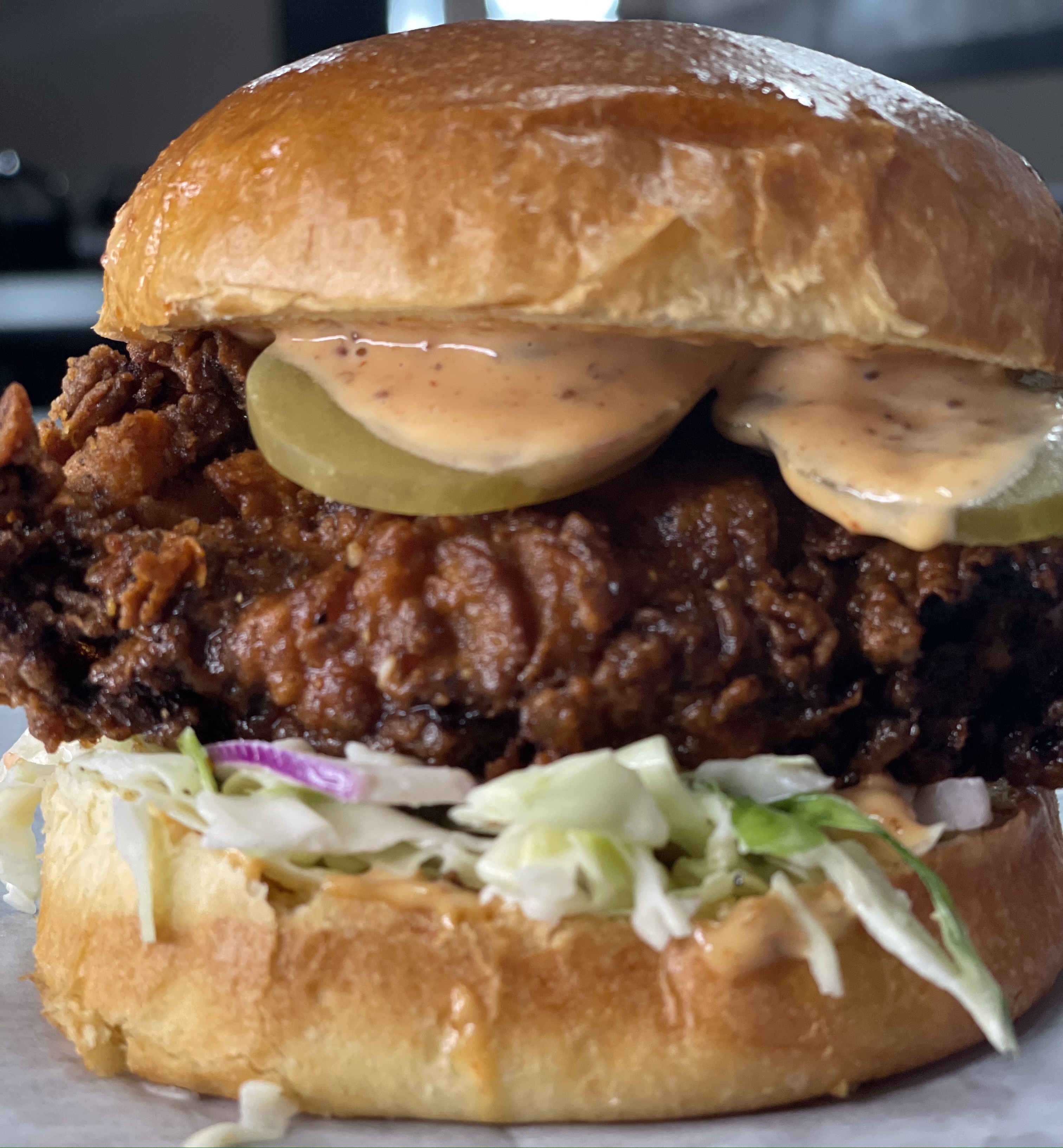 Order Fried Chicken Burger food online from Halal-Stop store, San Francisco on bringmethat.com