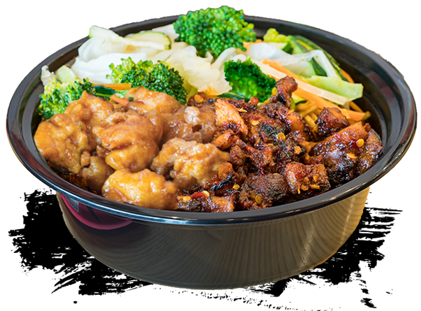 Order Two Proteins Bowl (Large Only) food online from Teriyaki Madness- Madison store, Madison on bringmethat.com