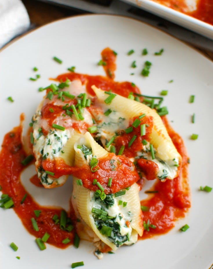 Order Baked Stuffed Shells - Pasta food online from Golden Pizzeria store, Norfolk on bringmethat.com
