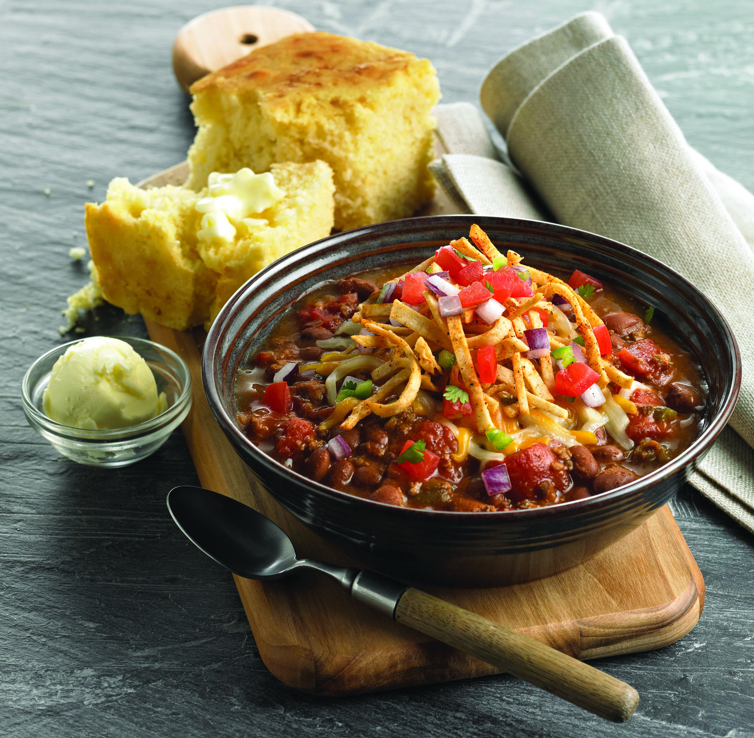 Order Callender's® Famous Chili and Cornbread food online from Marie Callender's store, Monterey Park on bringmethat.com