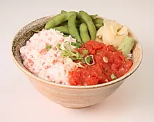 Order 1/2 and 1/2 Sushi Bowl food online from Fuji Grill store, Orange on bringmethat.com