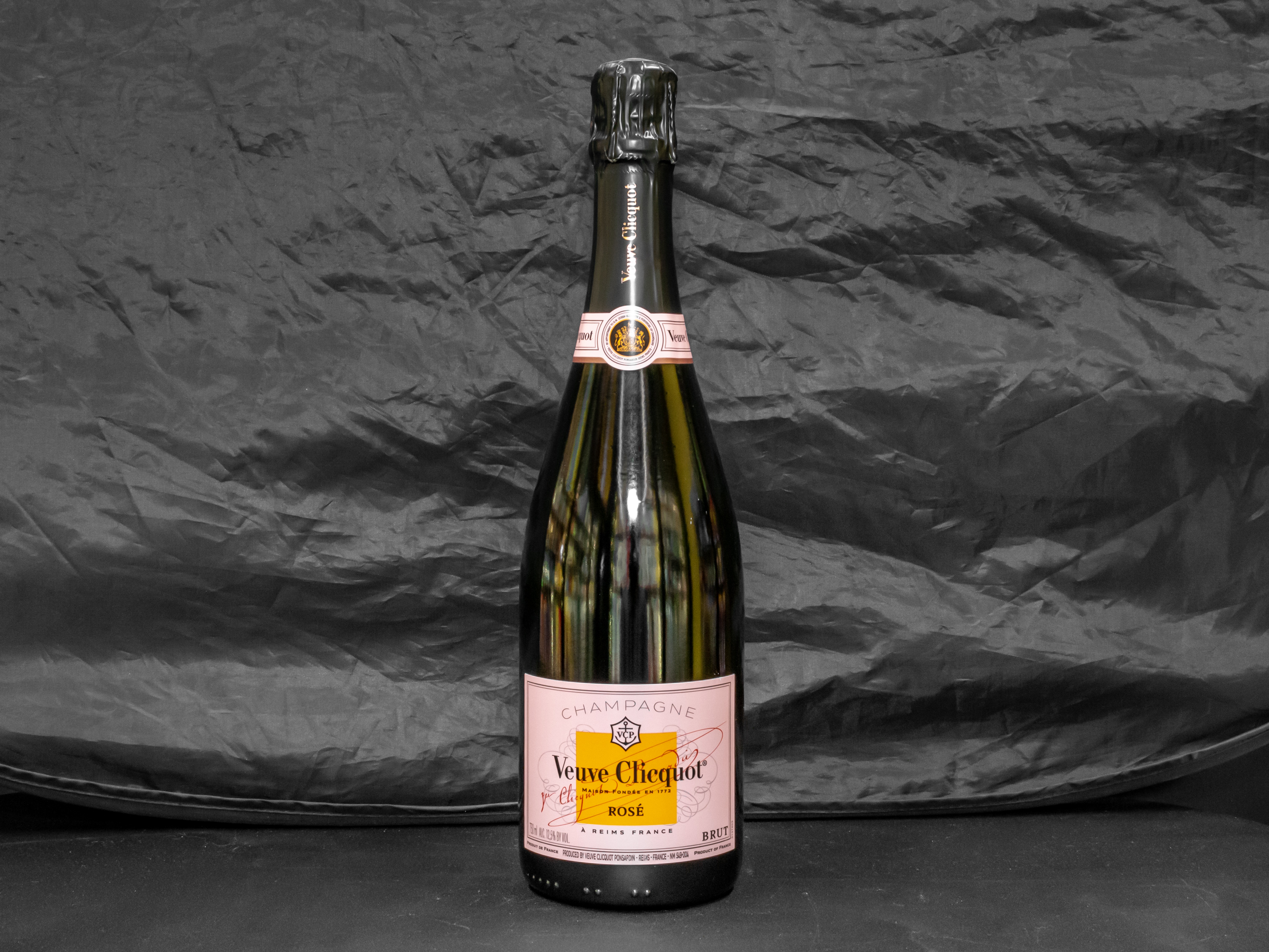 Order Veuve Clicquot Rose 750ml Champagne (12.0% ABV) food online from Gold Crown Liquors store, Chicago on bringmethat.com