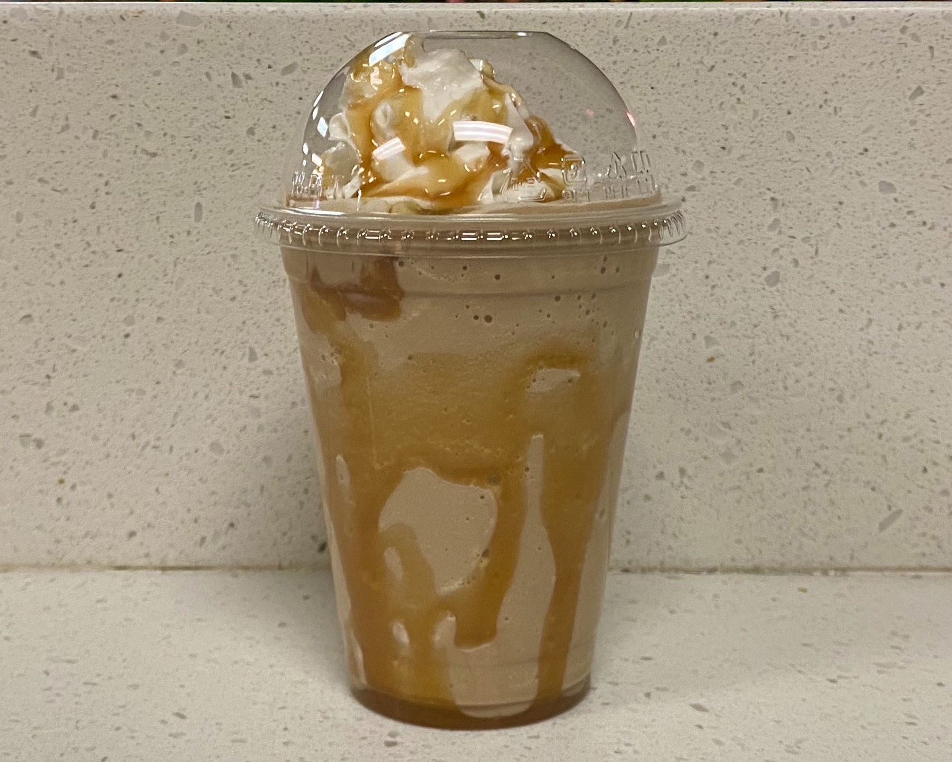 Order Caramel Frap food online from Iced Coffee And Smoothie Bar store, Lancaster on bringmethat.com