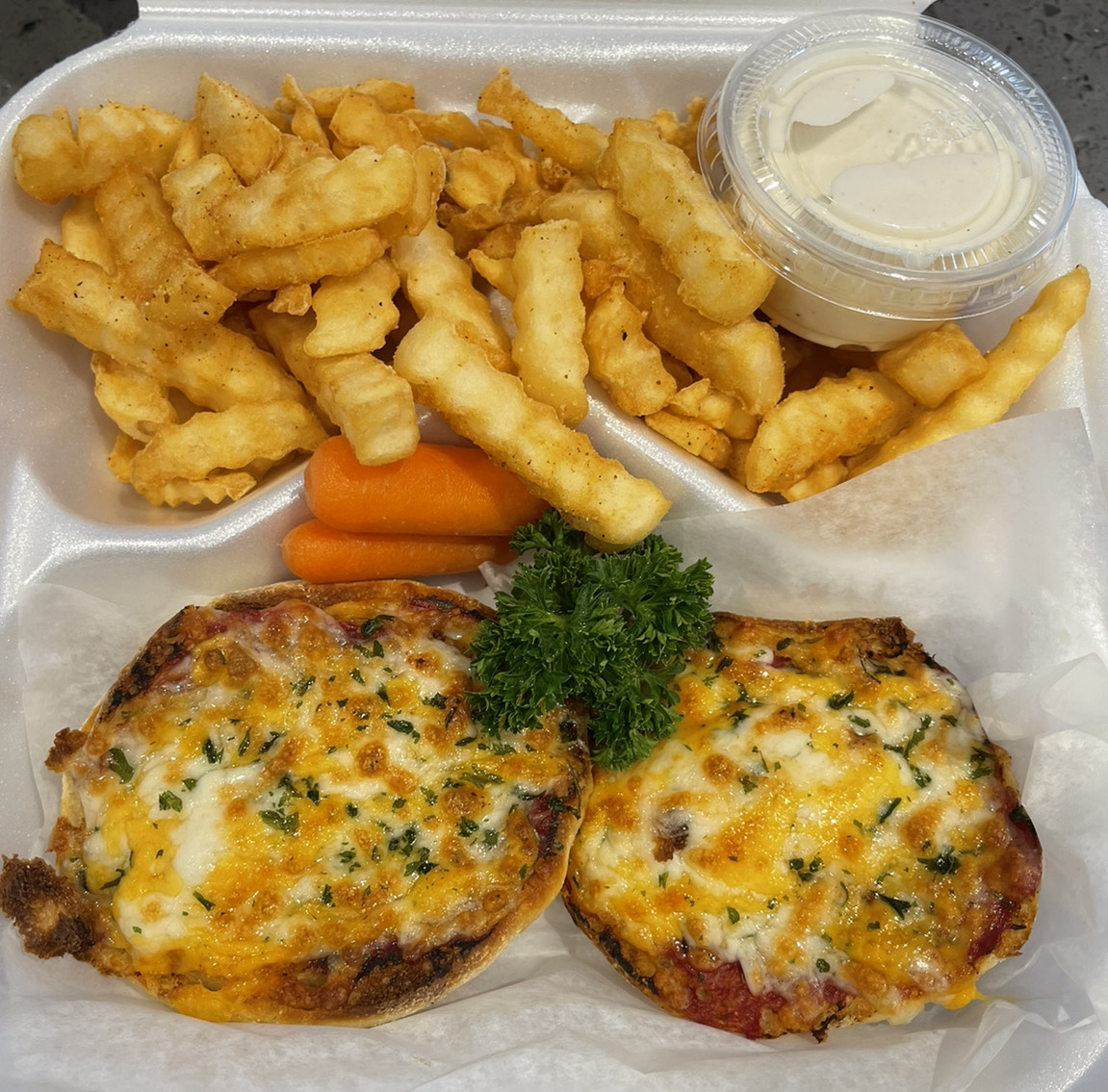 Order Kid's Pizza Slider food online from Solid Rock Cafe store, Antioch on bringmethat.com
