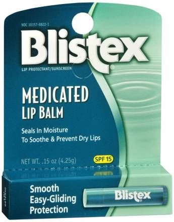 Order Blistex Medicated Lip Balm SPF 15 food online from Scripx Pharmacy store, Plano on bringmethat.com
