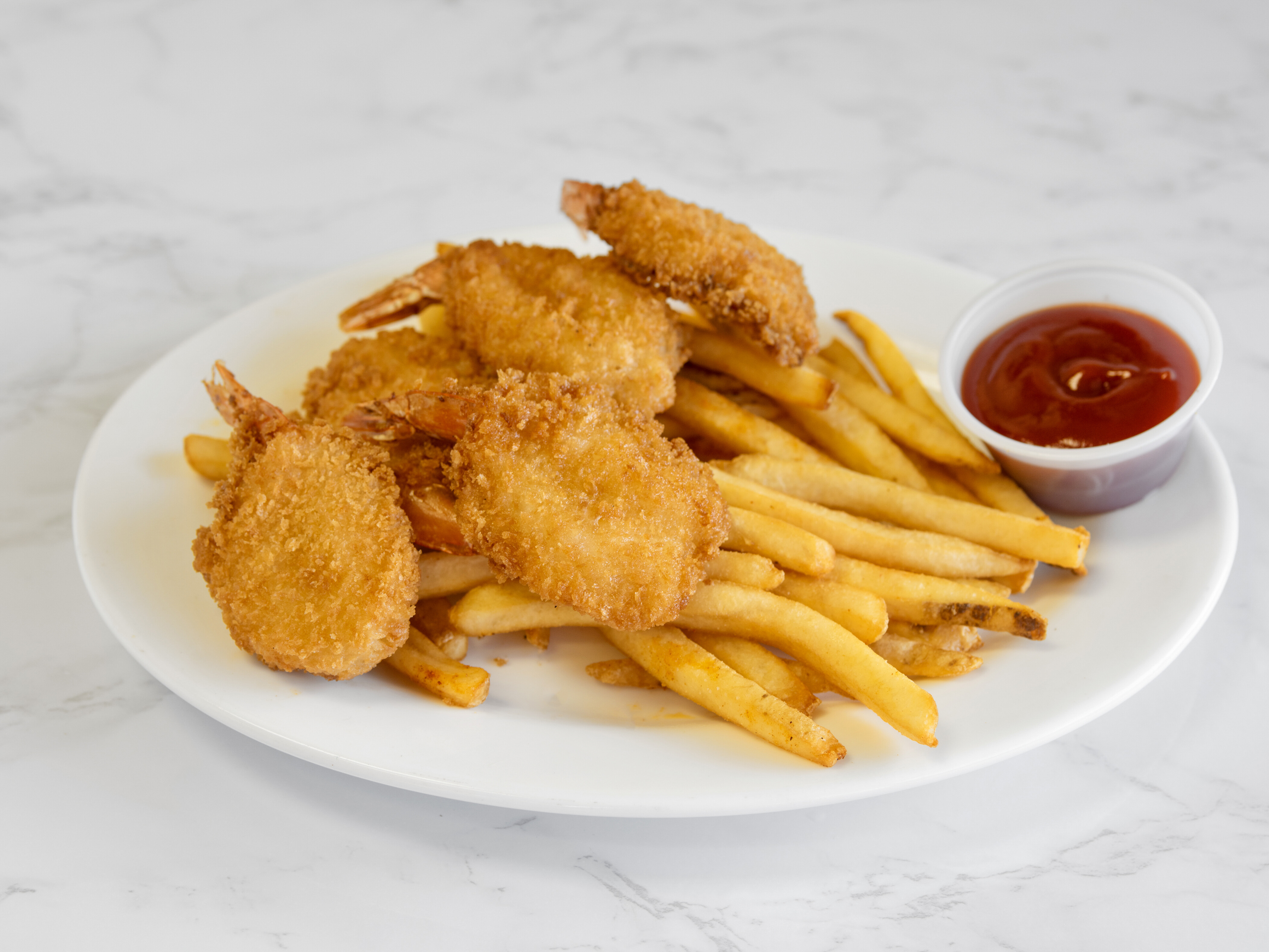 Order 5 Piece Shrimp and Chips food online from Italian Spoon store, Phoenix on bringmethat.com