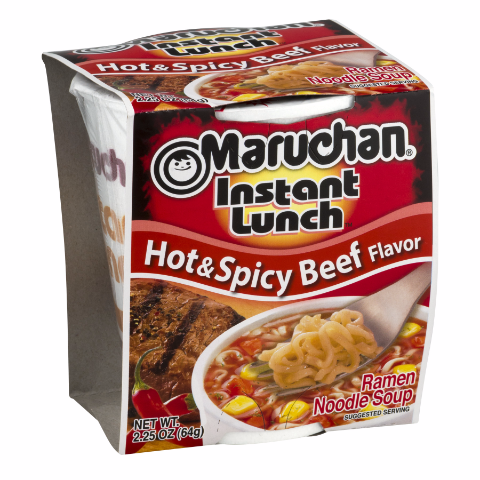 Order Maruchan Instant Lunch Hot & Spicy Beef food online from 7-Eleven store, Virginia Beach on bringmethat.com