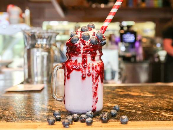 Order MAPLE BLUEBERRY SHAKE food online from Black Walnut Cafe store, The Woodlands on bringmethat.com