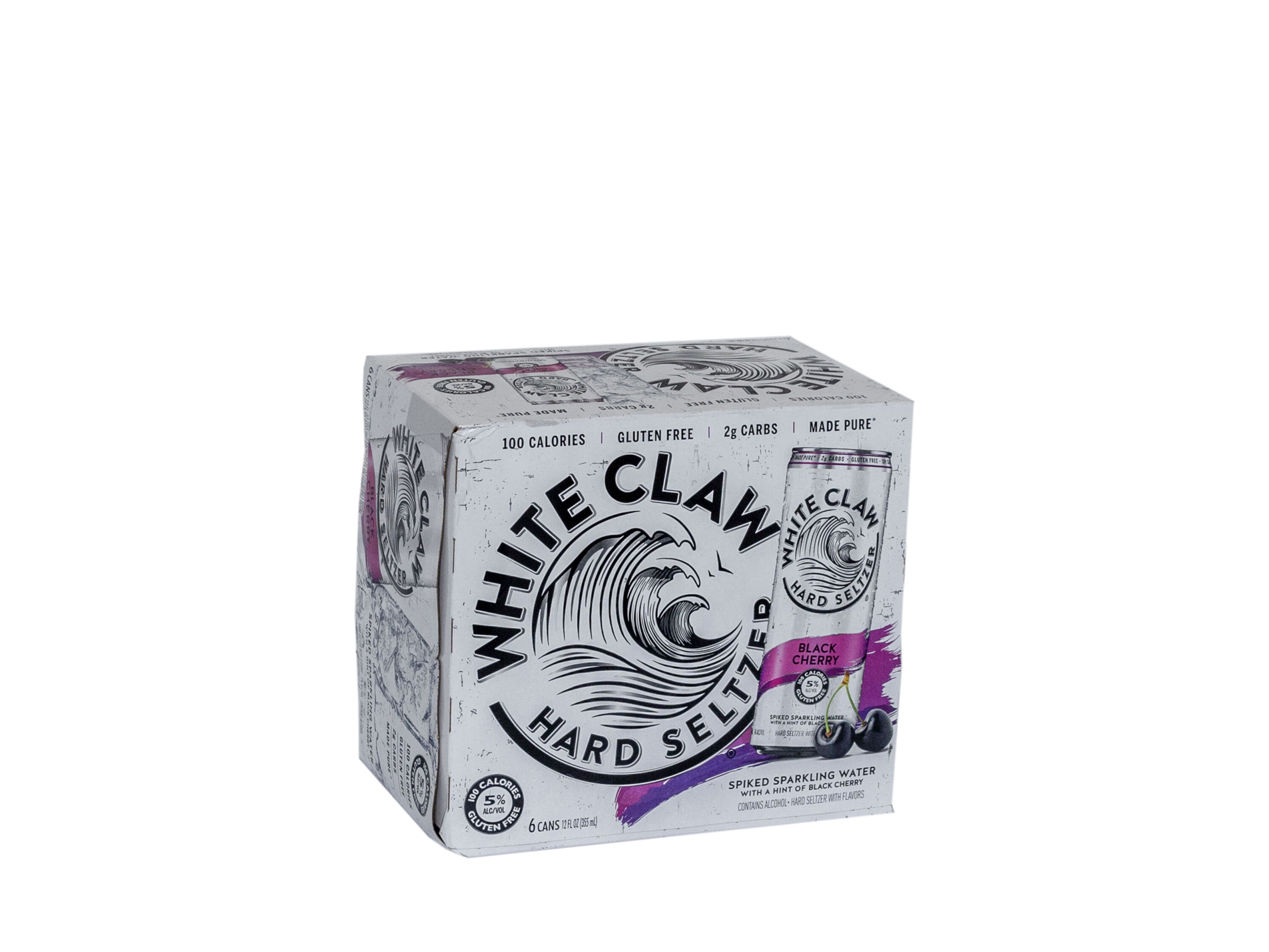 Order White claw | cherry 6pack food online from Sandpiper Liquors store, Summerland on bringmethat.com