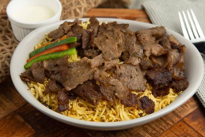 Order Gyro Over Rice food online from Spice Village store, McNair on bringmethat.com